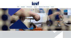 Desktop Screenshot of knif.com.br